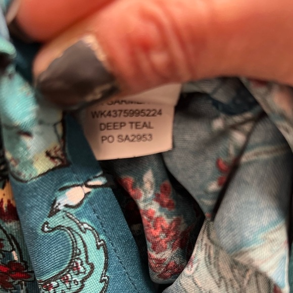 💕NWT- BEAUTIFUL BAND OF THE FREE TEAL HALTER DRESS SZ XS💕 - Picture 4 of 10